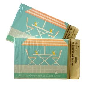 Retro Summer Party Invites | 16 Cards